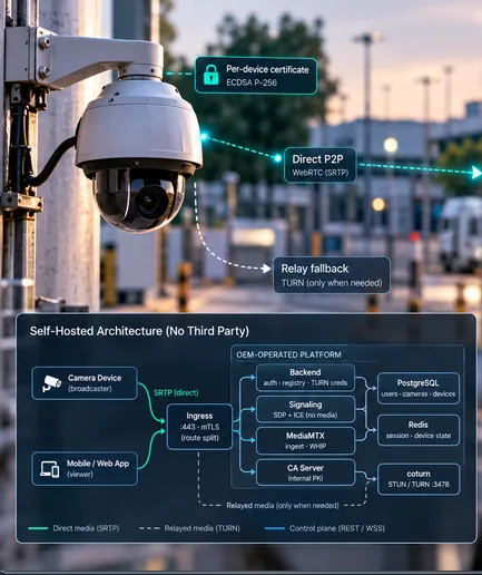 A Live-View Camera Platform With No Third Party in the Video Path